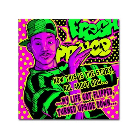 ALI Chris 'Fresh Prince' Canvas Art,35x35